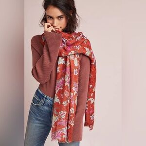 Lotte Erfurt Hjorth Floral Scarf chic comfy soft versatile boho Anthropologie